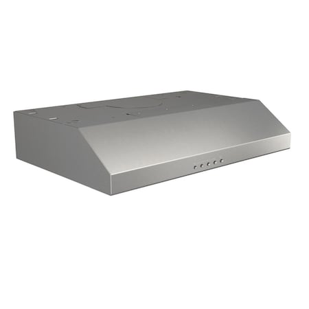 Broan-Nutone 30-in. Glacier Stainless Steel 300 CFM LED Under Cabinet Range Hood BCSQ130SS
